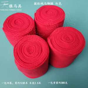 Thick Fleece Horse Leg Wraps Bandages 4 Rolls Per Pack