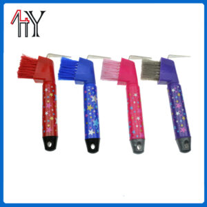 Plastic Printed Horse Hoof Pick Brush