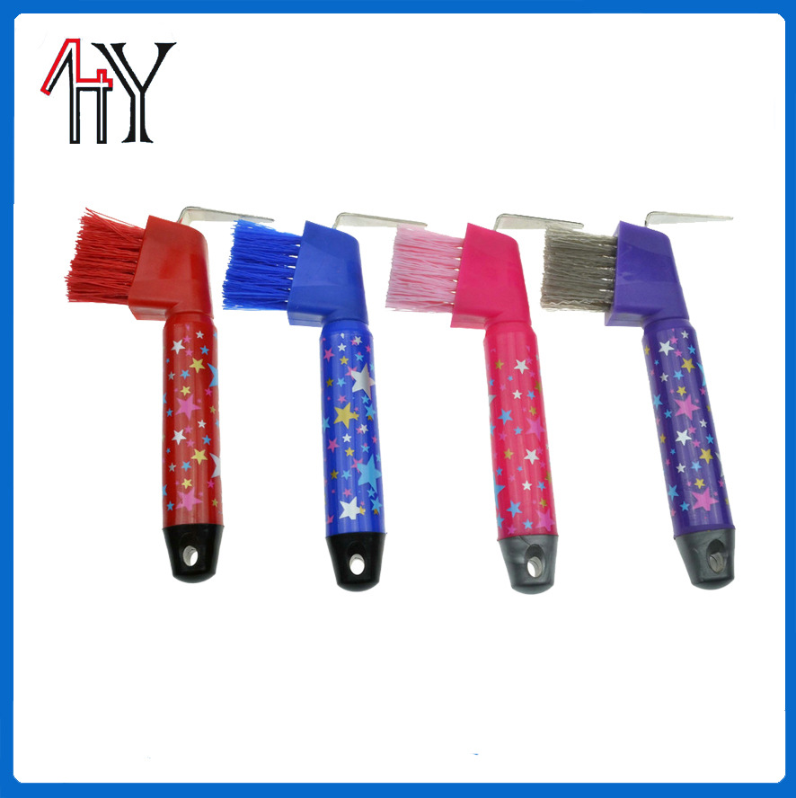 Plastic Printed Horse Hoof Pick Brush