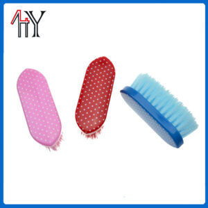 Plastic Printed Horse Brush Hard Bristle 5.5 Inch
