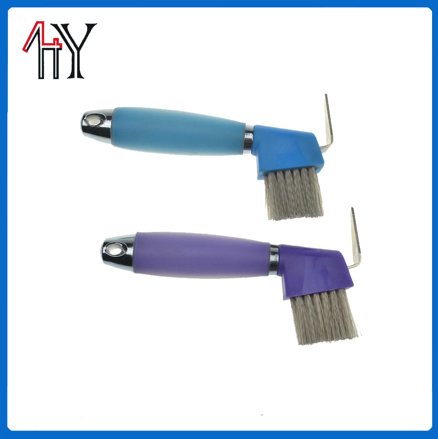 Silicone Handle Hoof Pick Horse Grooming Tool