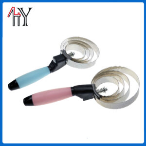 Silicone Handle Four-Ring Horse Brush Stainless Steel