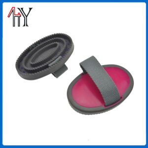 Rubber Massage Horse Brush PP TPE 13 x 9 cm