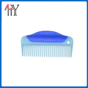 Rubber Coated Short Handle Horse Mane Comb