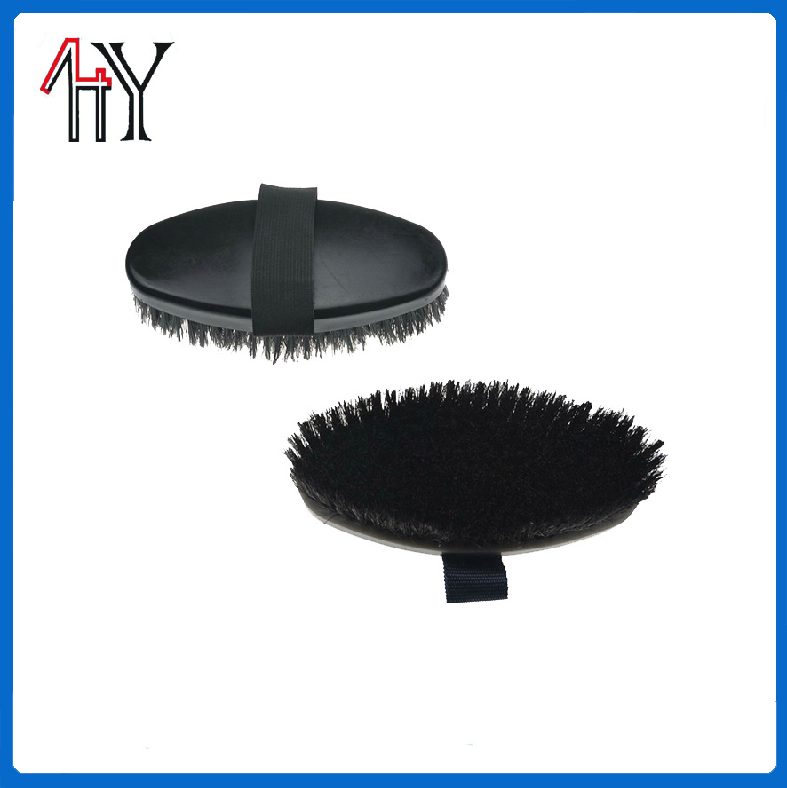 Plastic Horse Brush Soft And Hard Bristle Grooming Tool