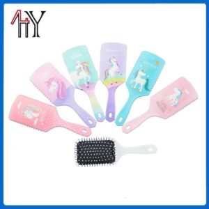 Printed Dense Tooth Horse Comb PP PVC 24x8 cm