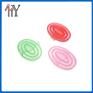 PVC Rubber Massage Horse Brush Small 12.2x8.6x3.6cm