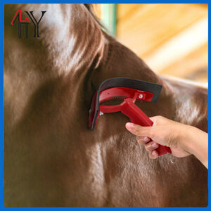Dual-Purpose Square Handle Horse Sweat Scraper Comb