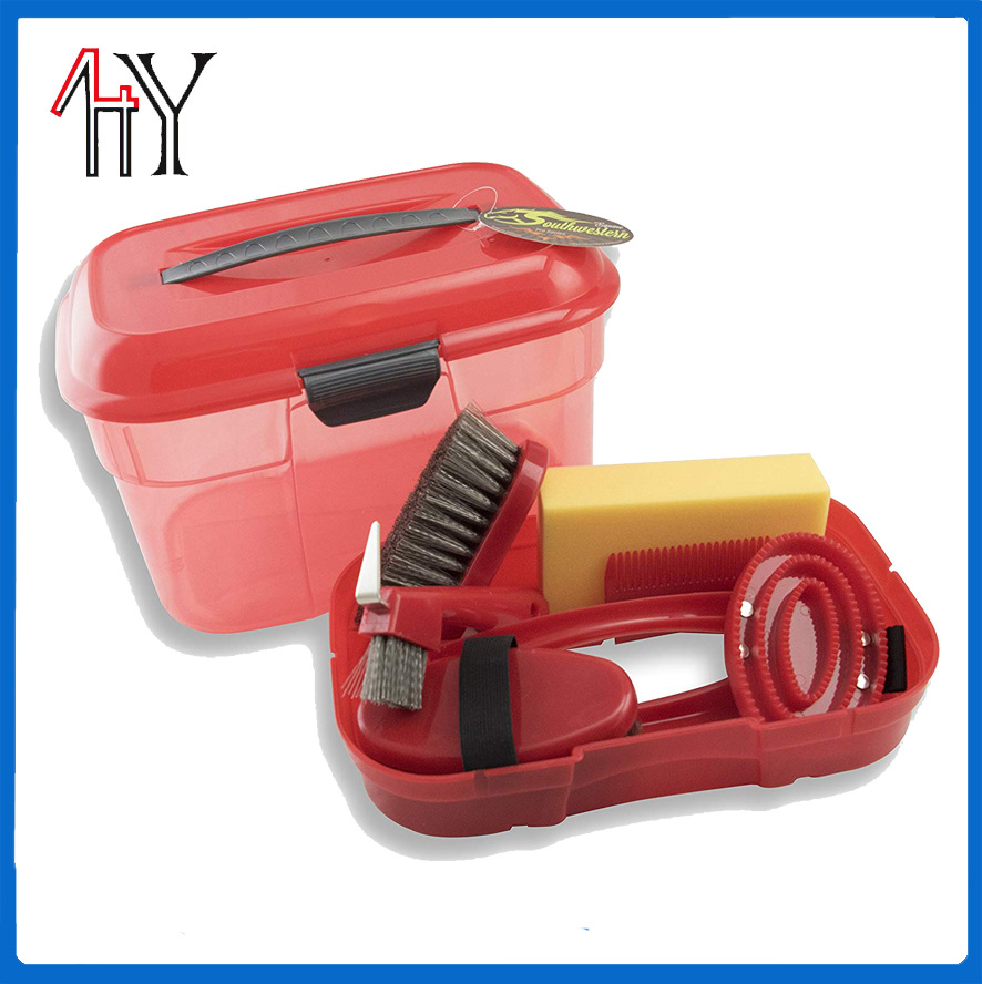 Large Toolbox Horse Brush Set PP PVC