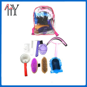 10-Piece Horse Grooming Kit PP PVC 22.8x26.6x7.6cm