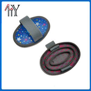 Rubber Massage Horse Brush Printed Pattern