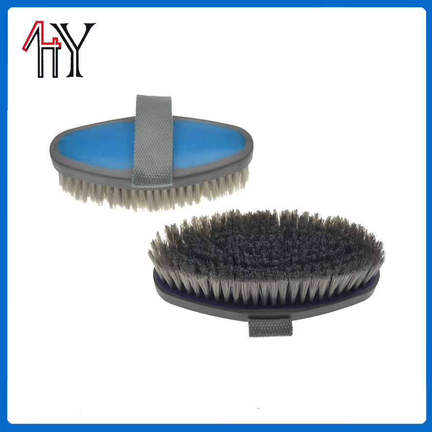 Rubber Coated Horse Hoof Pick with Brush
