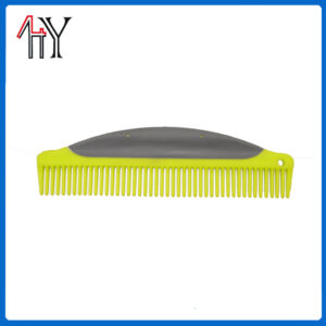 Rubber Coated Mane And Tail Comb PP TPE 22 x 6 cm