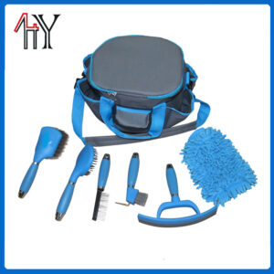 Silicone Handle Horse Brush Set