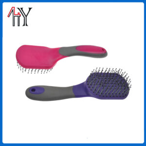 Rubber Coated Tail Comb PP TPE 23x7.1 cm