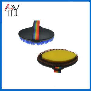7.5 Inch Oval Sponge Horse Brush
