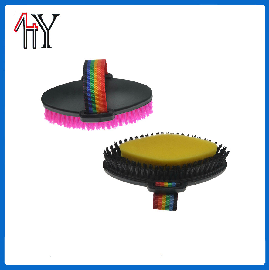 Plastic Horse Brush Sponge Oval PP