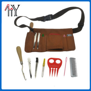 Large Cowhide Horse Braiding Kit 20.5x14cm