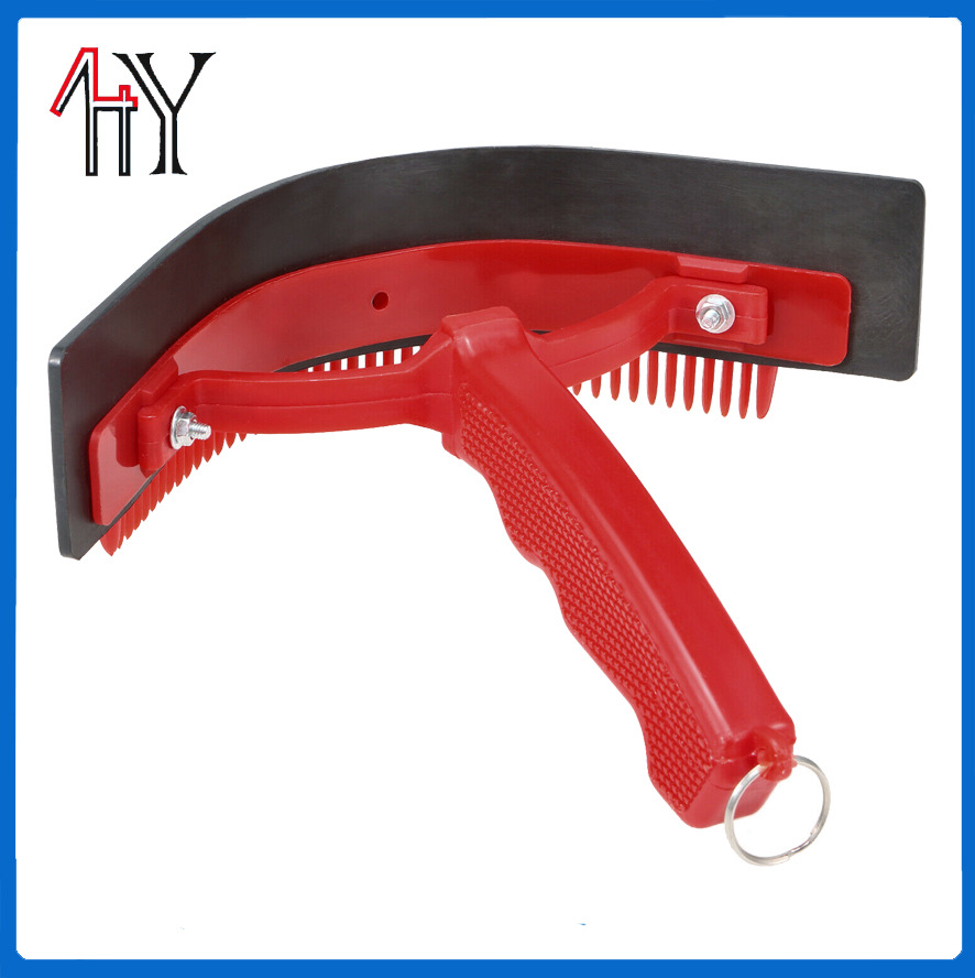 PP PVC Dual-Use Horse Sweat Scraper Comb 18.3x21.5 cm