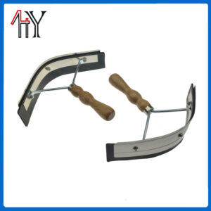 Stainless Steel Horse Sweat Scraper with Wood Handle
