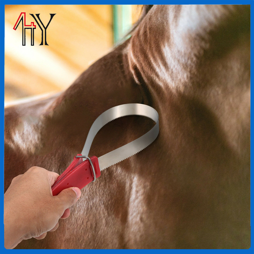 Stainless Steel Horse Sweat Scraper With PVC