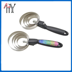 Four Ring Stainless Steel Horse Shedding Brush