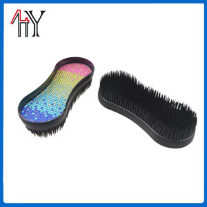 Rhinestone Decorated Plastic Horse Brush
