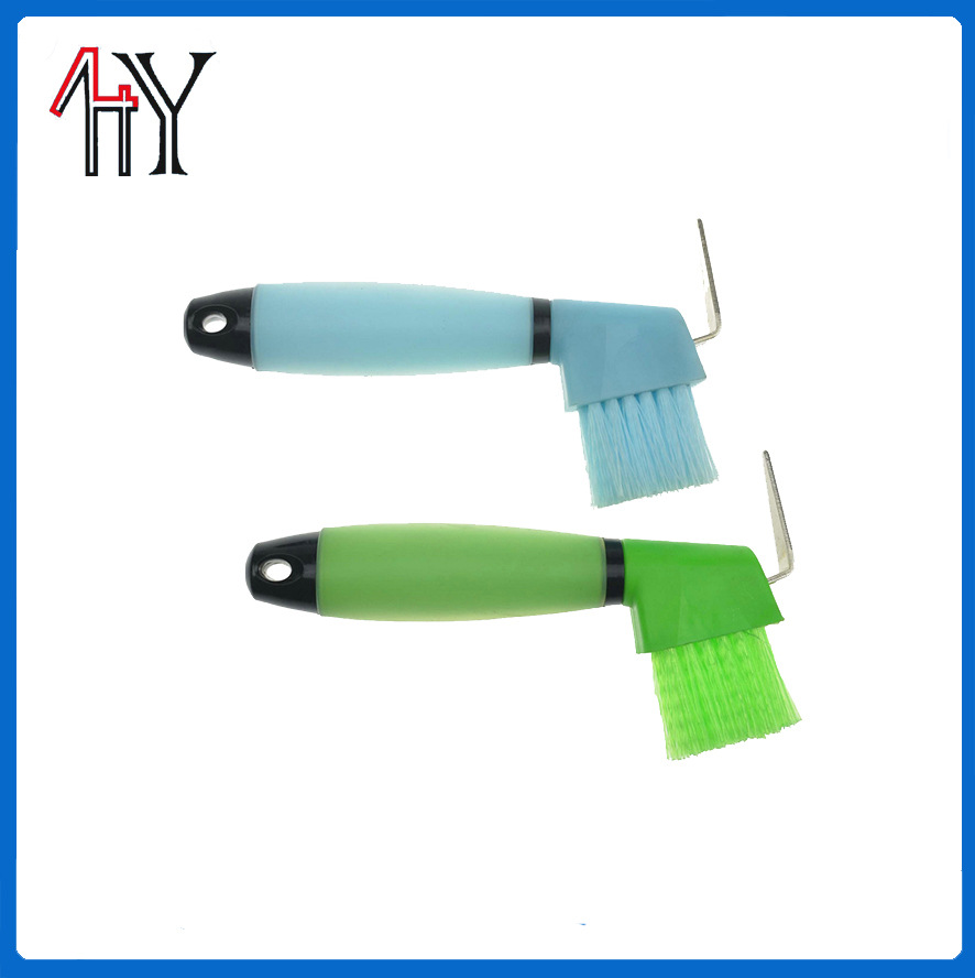 Silicone Handle Hoof Pick Horse Brush
