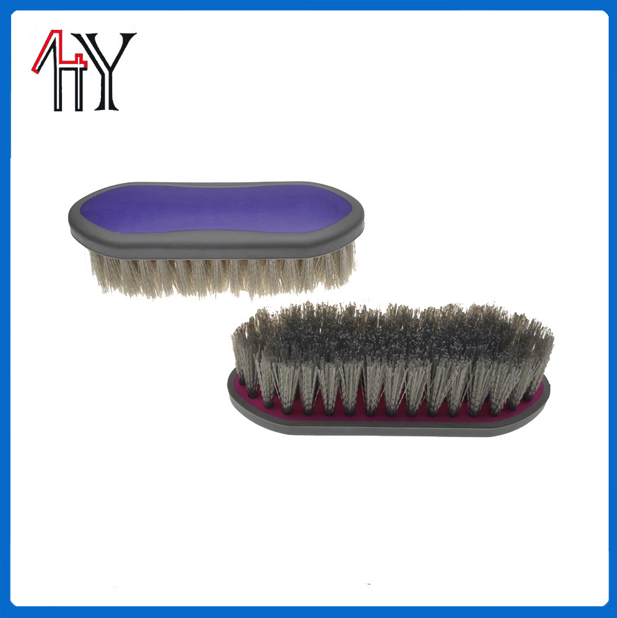 PP TPE Soft And Hard Horse Brush 16x7.5cm