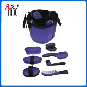 Rubber Horse Brush Set with Box