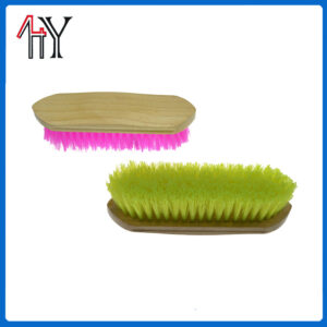 Wooden Handle Horse Brush Solid Wood PP
