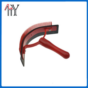 PP PVC Dual-Use Horse Sweat Scraper Comb 18.3x21.5 cm