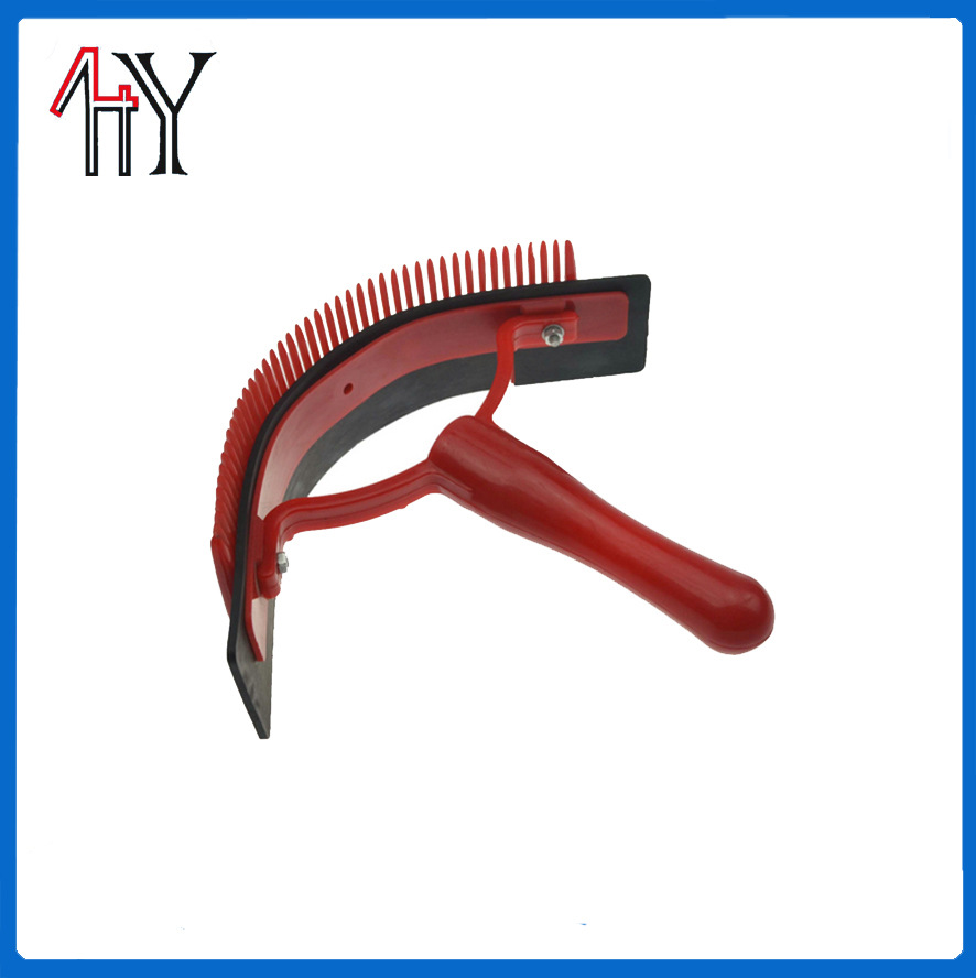 PP PVC Dual-Use Horse Sweat Scraper Comb 18.3x21.5 cm
