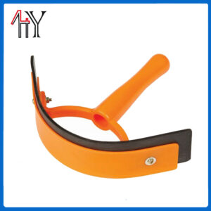Round Handle Horse Sweat Scraper PP PVC 19.5 x 22.8 cm