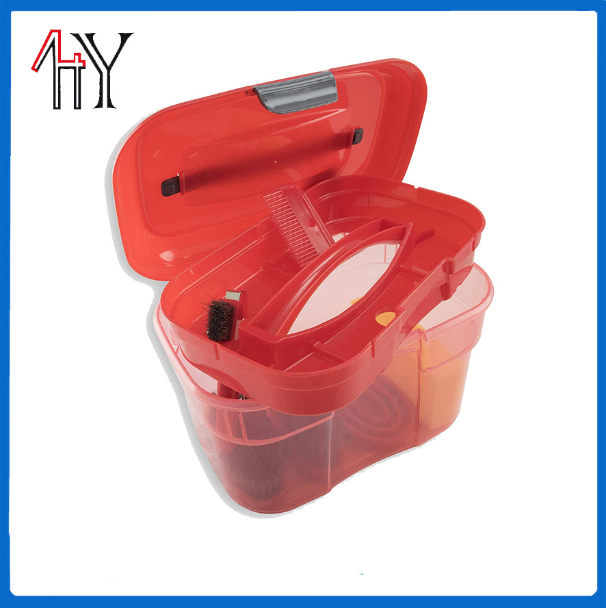 Plastic Children's Horse Washing Toy Set With Brush Box