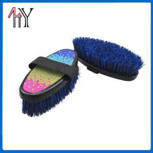Rhinestone Plastic Oval Horse Brush 17 cm