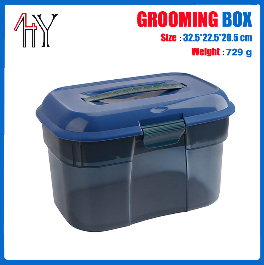 Large Capacity Horse Brush Tool Box Empty Case
