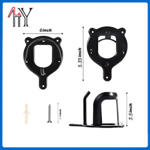 Metal Saddle Rack Wall Mount with Tubes and Screws