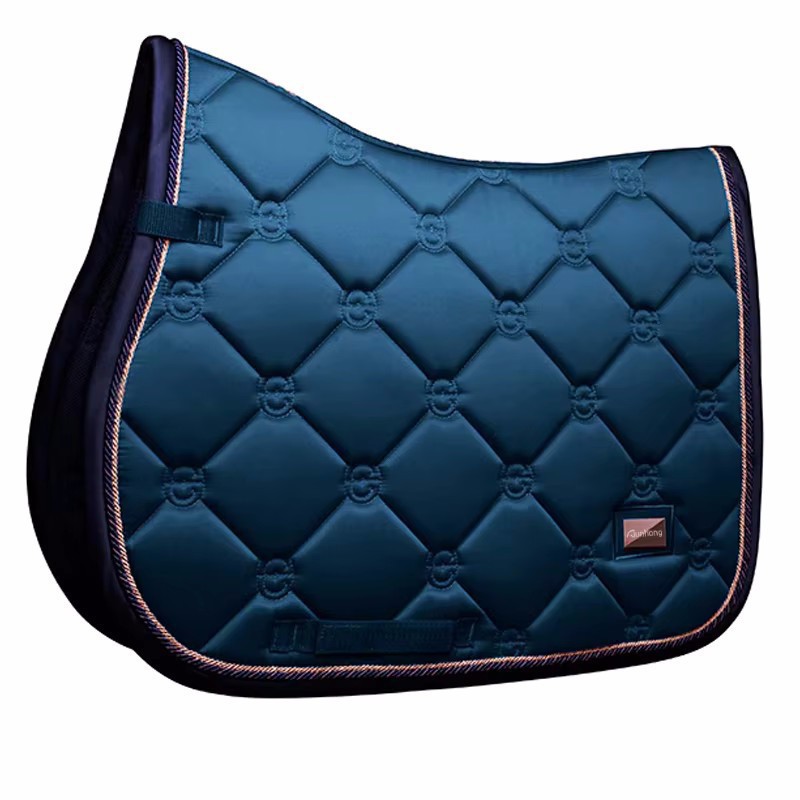 Premium Jumping Saddle Pad Wear-Resistant Breathable Sweat-Absorbent Satin