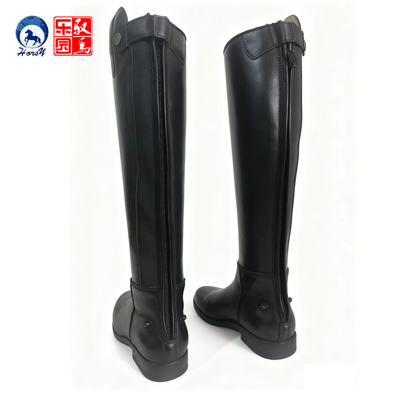 Adult Children Equestrian Boots Cowhide Long