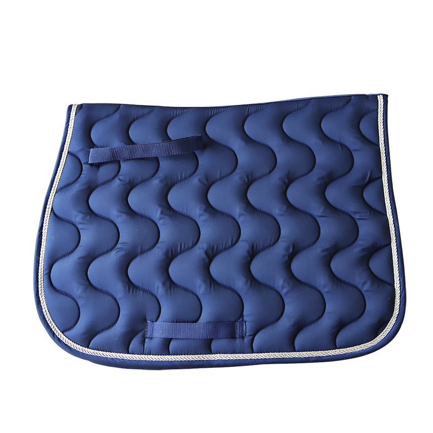 Polycotton Saddle Pad with 300g Cotton Fill and Double Piping