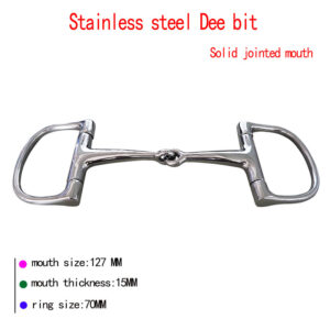 Stainless Steel Dee Bit with Solid Jointed Mouth