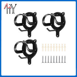 Metal Saddle Rack Wall Mount with Tubes and Screws