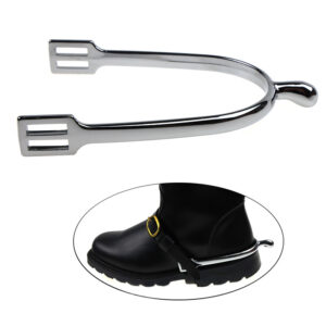 Zinc Alloy Chrome Plated English Horse Spur with Round End 20mm Neck SP6105ZM