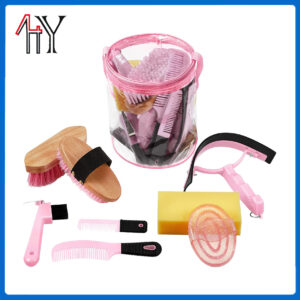 9-Piece Horse Grooming Kit With Large Cylinder Bag