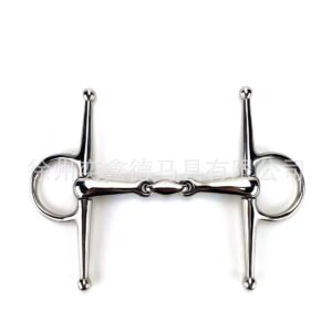 H-Type Ring Two-Piece Horse Bit Stainless Steel Equestrian English Training Bridle