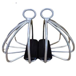 Stainless Steel Safety Stirrup Blackened English Western Horse Tack