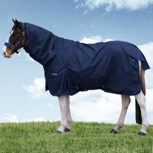 Oxford Cloth Horse Rug with Neck Cover Anti-Rub Tear-Resistant