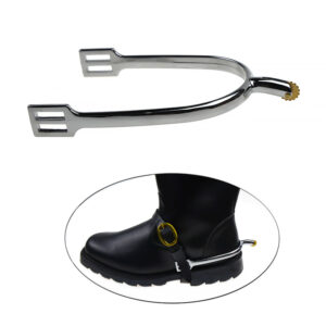 Zinc Alloy Chrome Plated English Horse Spur with Brass Rowel for Men SP6107ZR