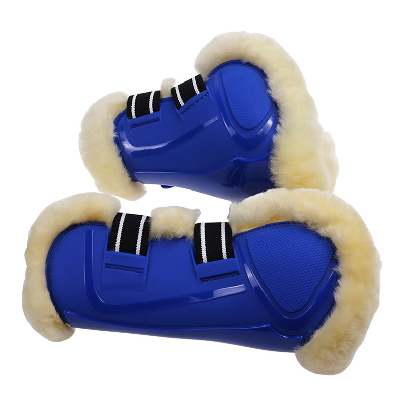 Australian Wool Lined Horse Tendon Boots PU Shell